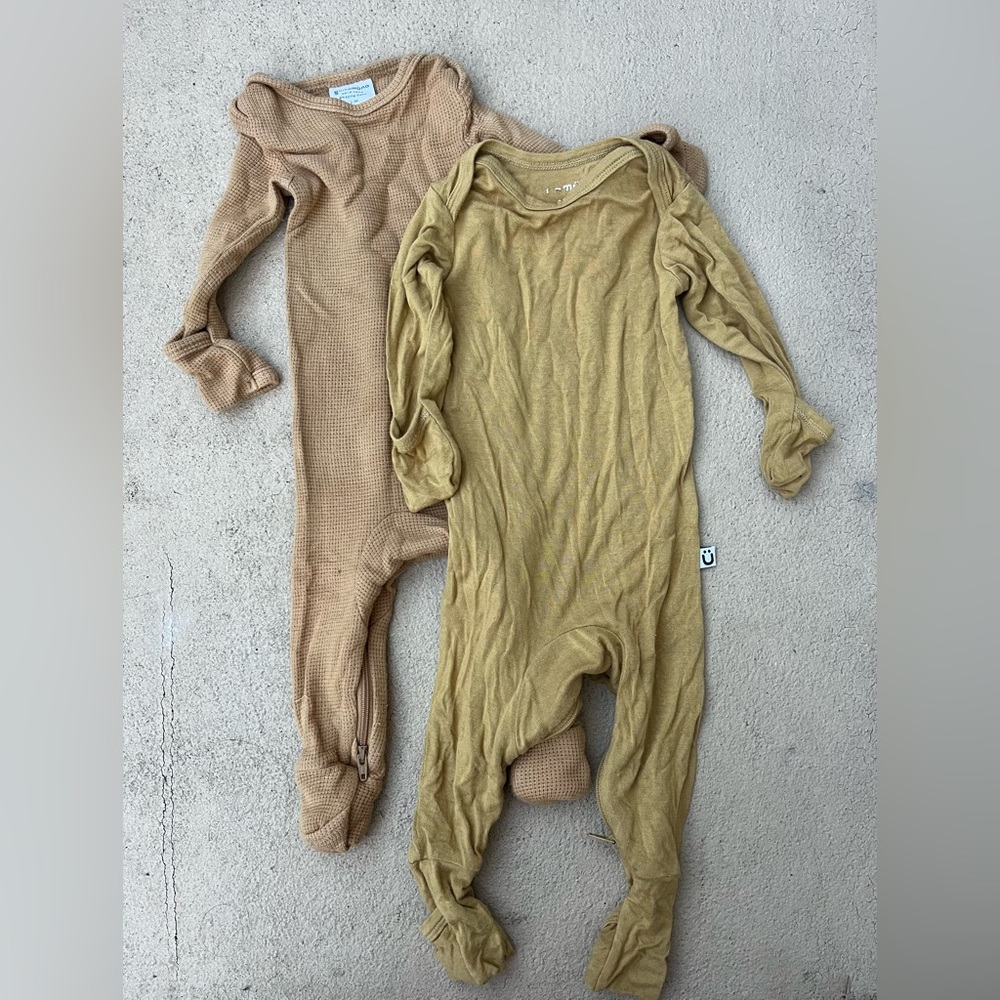 Gunamuna Convertible Bamboo Pajamas 0-3 month